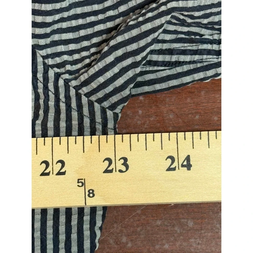 J Crew‎ Classic Fit Striped Cotton Button Down Shirt Mens Size L